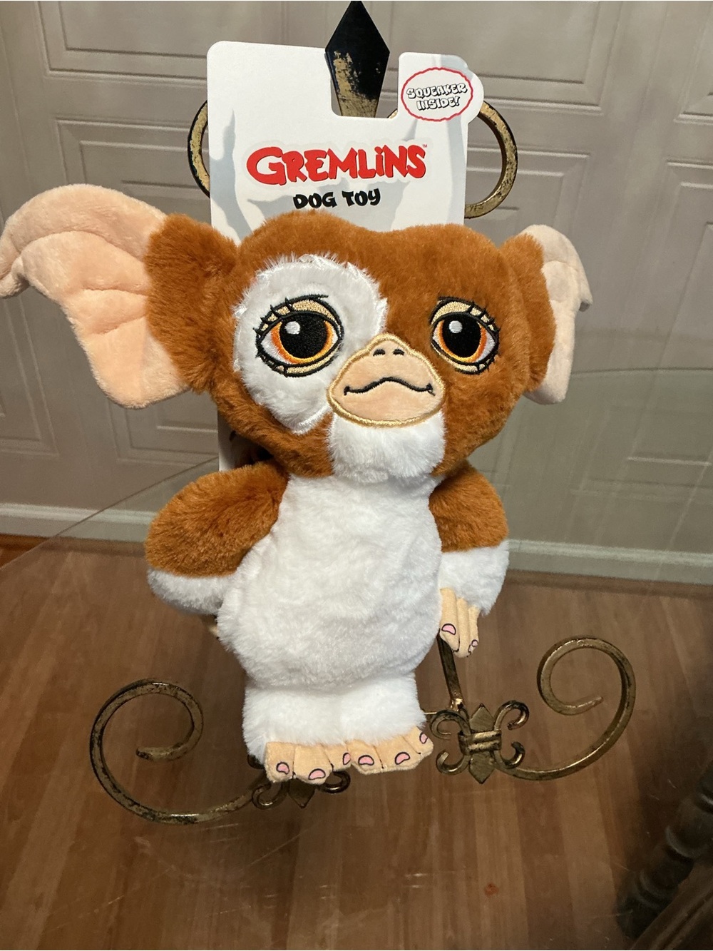 Brand New Dog Toy Squeaker Plush - Gremlins Gizmo Stand NEW Spueaky Dog Toy 11”